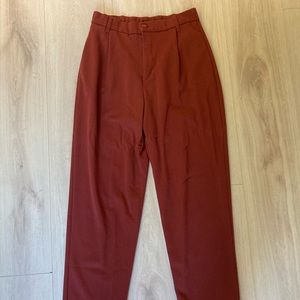 Zara TRF maroon trousers size S